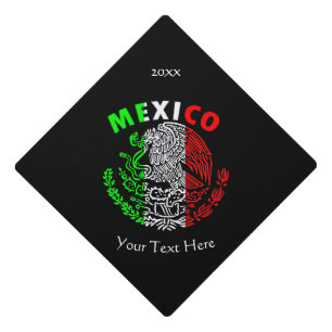 Mexican Flag Graduation Cap Design