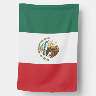 Mexican Flag Green White Red Eagle