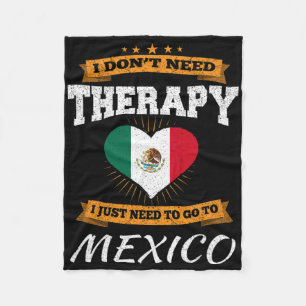 Mexican Flag I Mexico Flag I Vacation Mexican Fleece Blanket