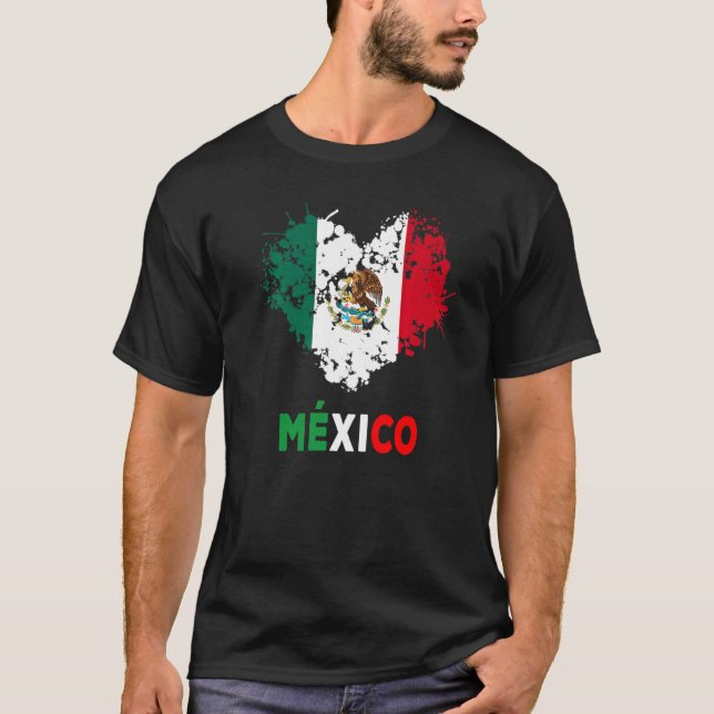 Mexican Flag Idea De Mexico Para Mujeres & Mexico  T-Shirt (Front)