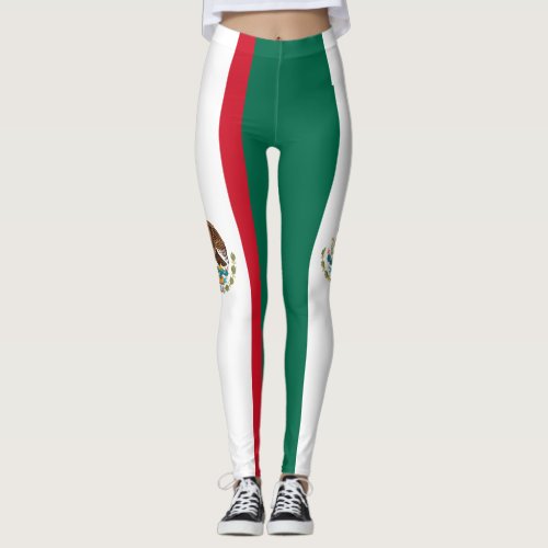 Mexican Flag Independence Day Mexico Leggings