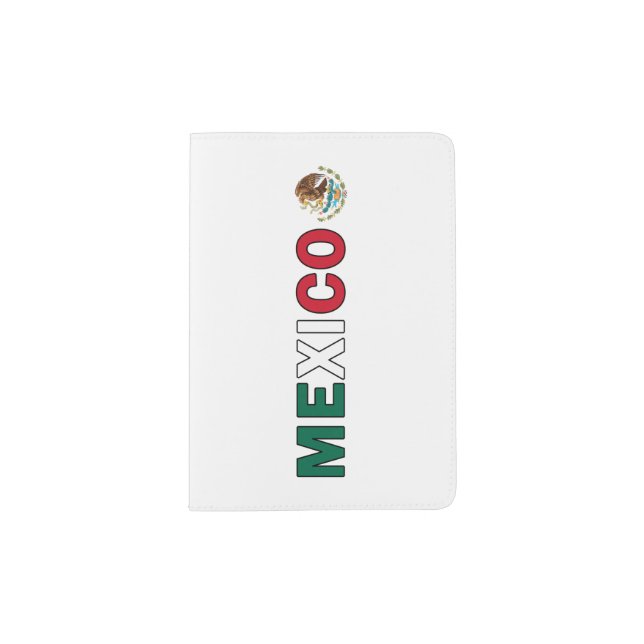 Mexican Flag Independence Day Mexico Passport Hold Holder (Front)