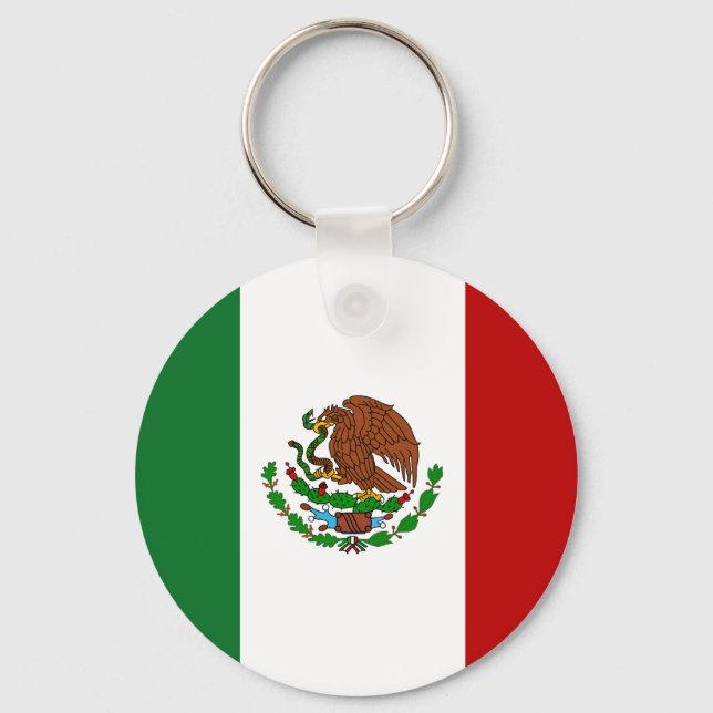 Mexican Flag Keychain (Front)