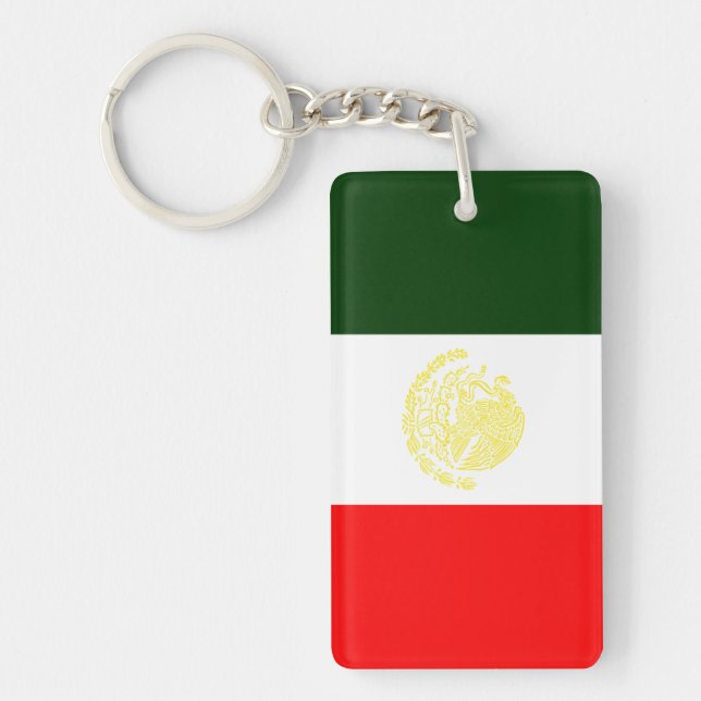 Mexican Flag Keychain (Front)