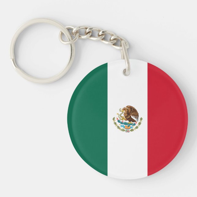 Mexican Flag Keychain (Front)