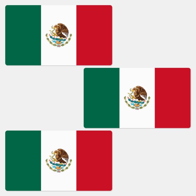 Mexican Flag Labels (Group)