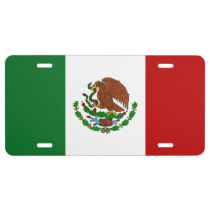Mexican Flag License Plate