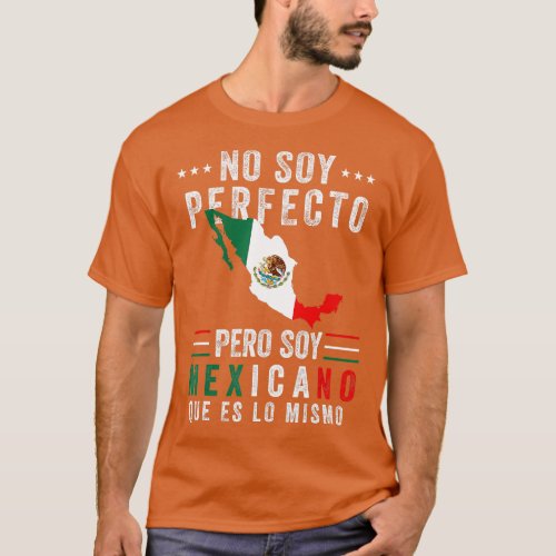 Mexican Flag Mexicana Mexico Heritage Hombre Men  T_Shirt