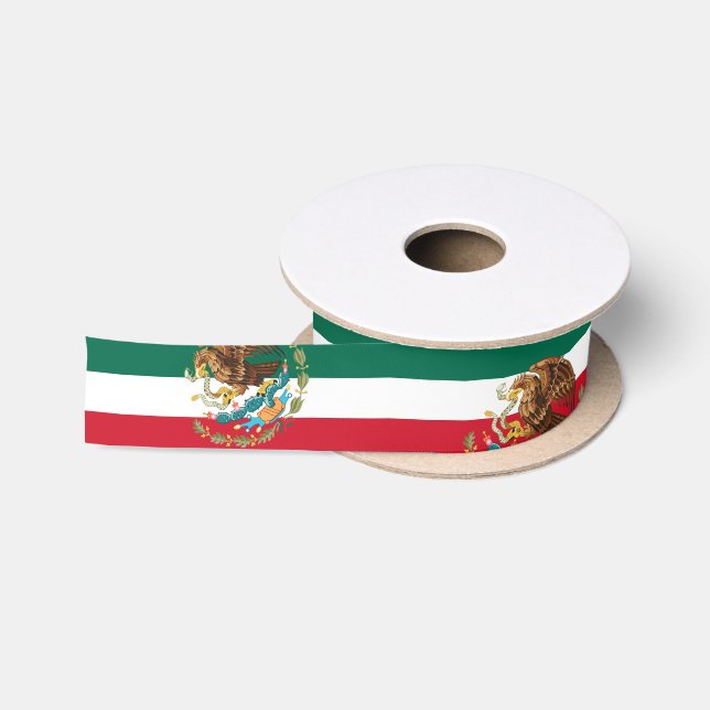 Mexican Flag & Mexico birthday party /sports Satin Ribbon (Spool)