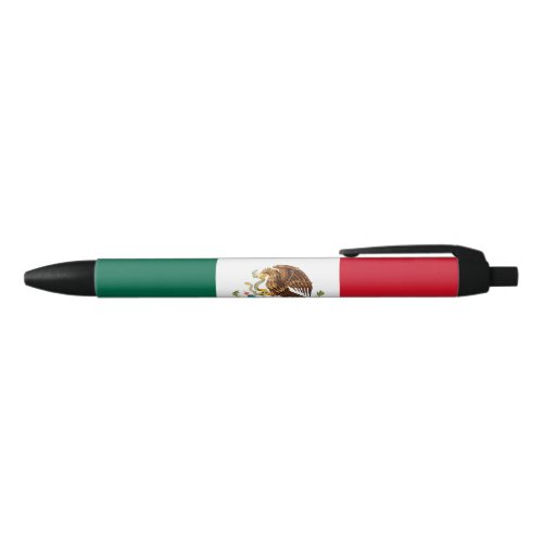 Mexican Flag Mexico Black Ink Pen