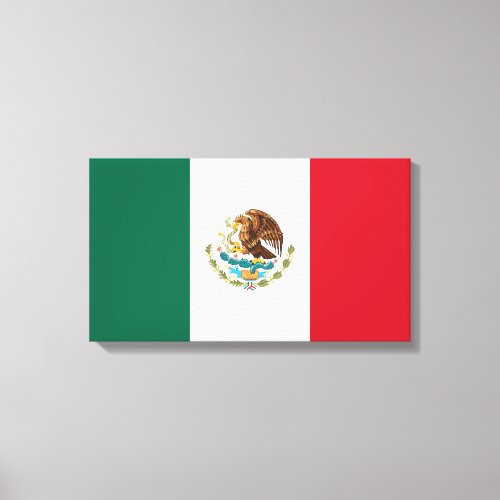 Mexican Flag Mexico Canvas Print