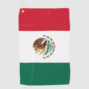 Mexican Flag & Mexico golf holiday /sports Golf Towel