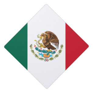 Mexican Flag & Mexico Graduate Uni / College Graduation Cap Topper