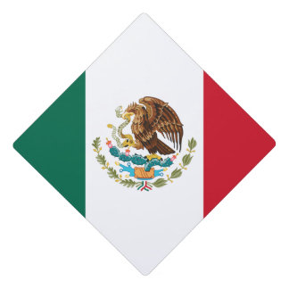 Mexican Flag & Mexico Graduate Uni / College  Graduation Cap Topper