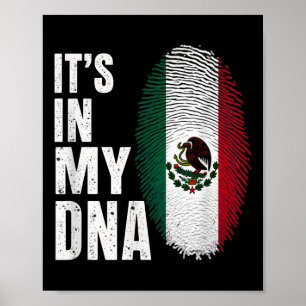 Mexican Flag Mexico Its In My Dna Poster