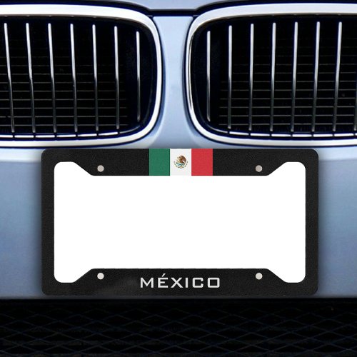 Mexican Flag Mexico  License Plate Frame