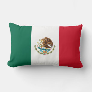 Mexican Flag (Mexico) Lumbar Pillow