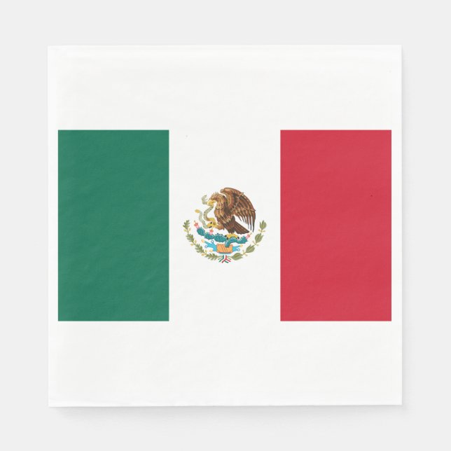 Mexican Flag (Mexico) Napkins (Front)