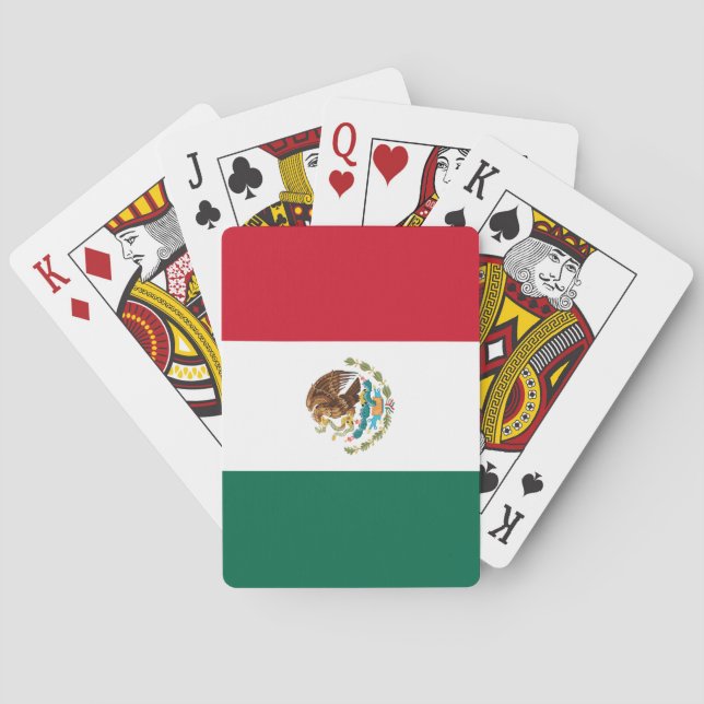 Mexican Flag (Mexico) Poker Cards (Back)