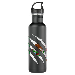 Mexican Flag Mexico Pullover Stainless Steel Water Bottle