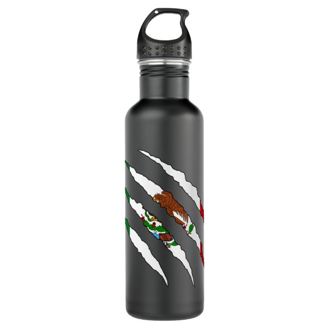 Mexican Flag Mexico Pullover  Stainless Steel Water Bottle (Front)