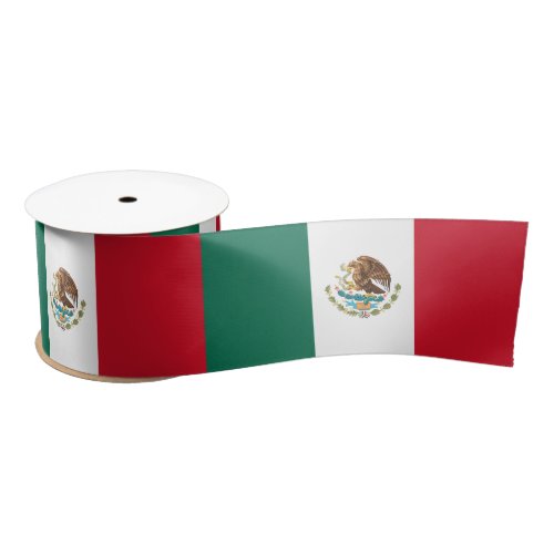 Mexican Flag Mexico Satin Ribbon