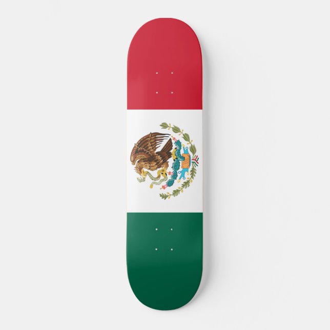Mexican Flag (Mexico) Skateboard (Front)