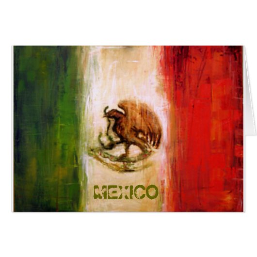 MEXICAN FLAG - MEXICO STYLE CARDS (Front Horizontal)