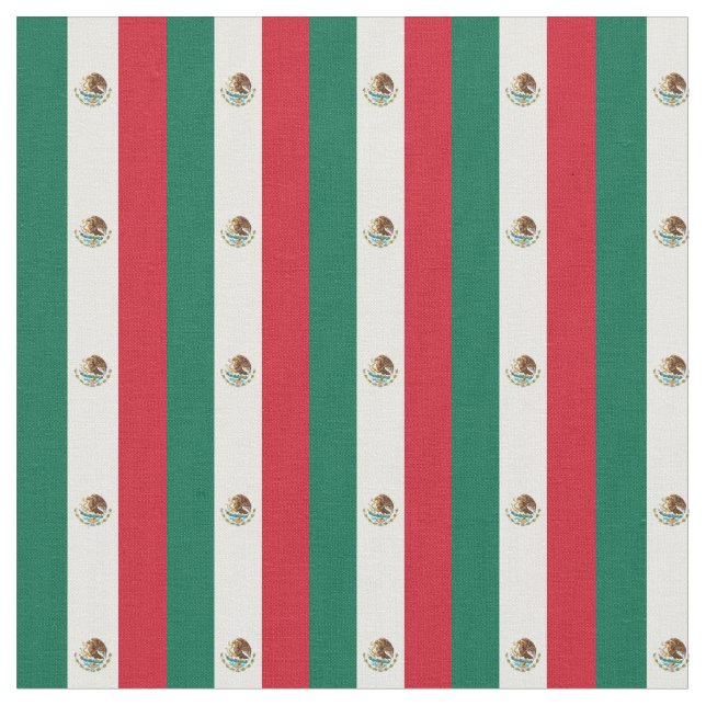 Mexican Flag & Mexico Trendy Fabric /fashion (Close Up)
