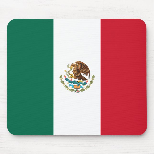 Mexican Flag Mouse Pad (Front)