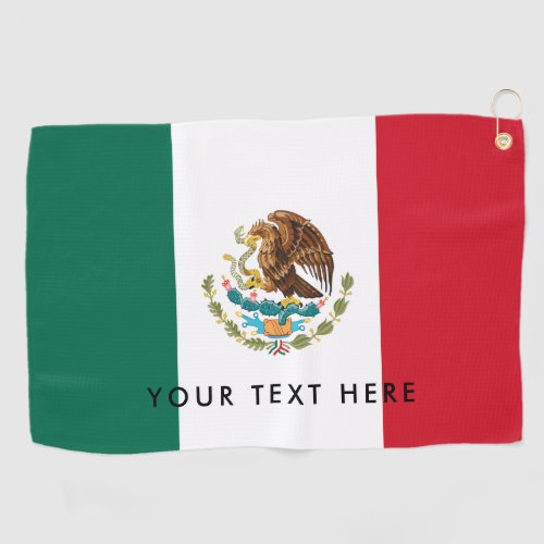 Mexican flag of Mexico custom golfing gift Golf Towel