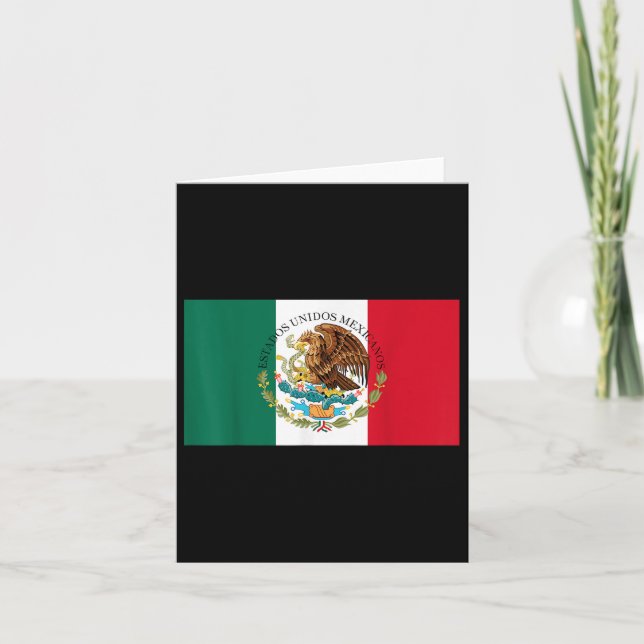 Mexican Flag Of Mexico Flag  Card (Front)