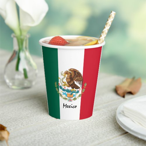 Mexican Flag paper cups  Mexico party sports