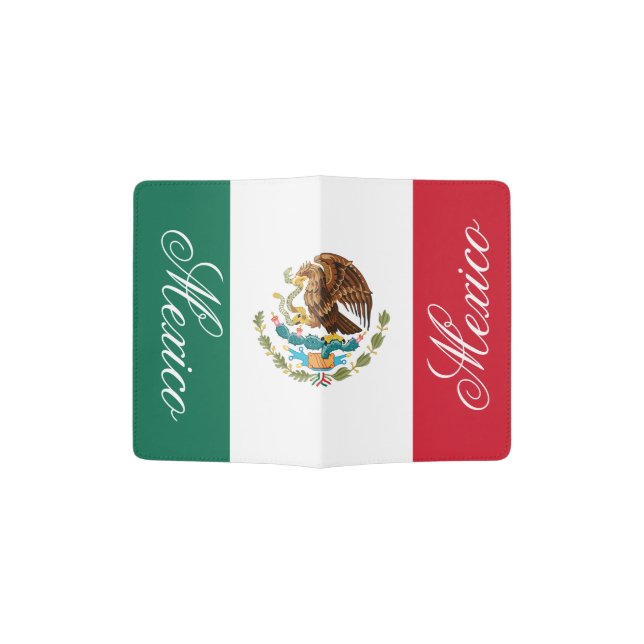Mexican flag passport holder | Mexico pride (Opened)