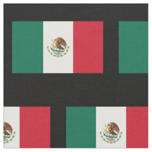 Mexican flag pattern custom fabric DIY textile