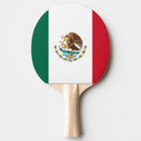 Mexican flag ping pong paddle for table tennis
