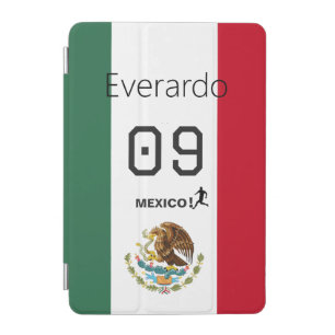 Mexican Flag Pitch Passion Custom Name iPad Mini Cover