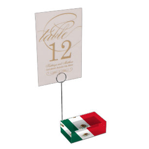 Mexican Flag Place Card Holder