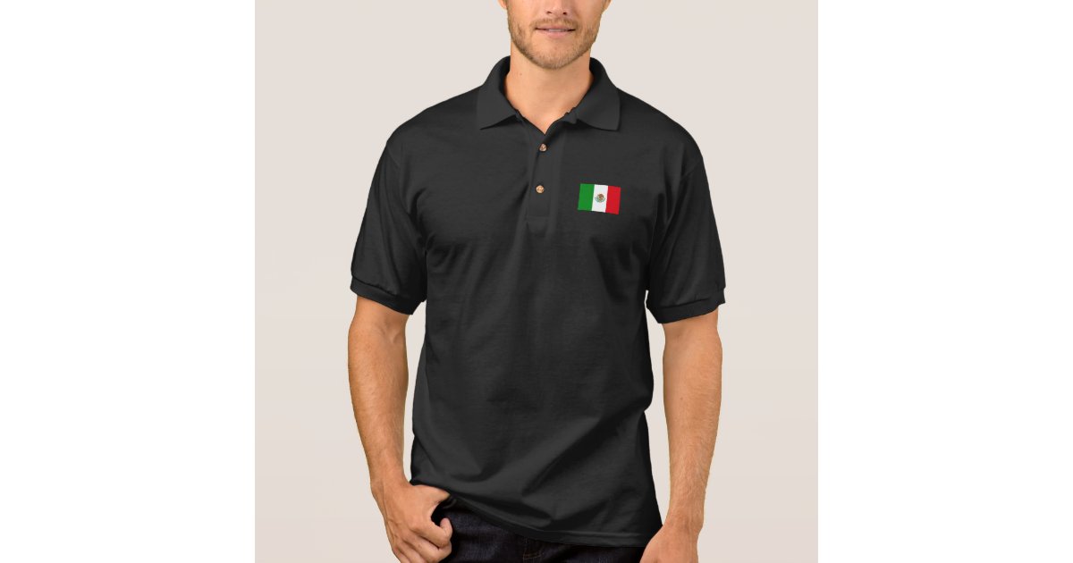 Mexican Flag Polo Shirt Zazzle