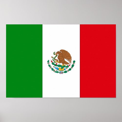 Mexican Flag Poster