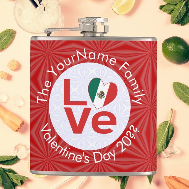 Mexican Flag Red LOVE Flask (Creator Uploaded)