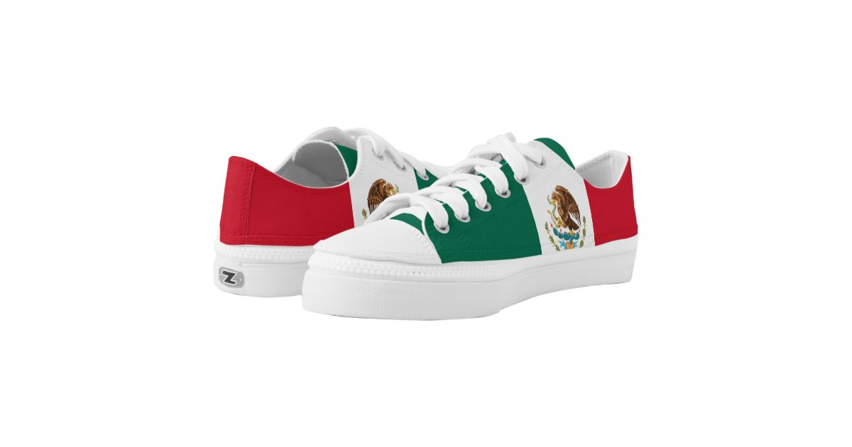 kor ubetinget Illustrer Mexican flag shoes | Zazzle