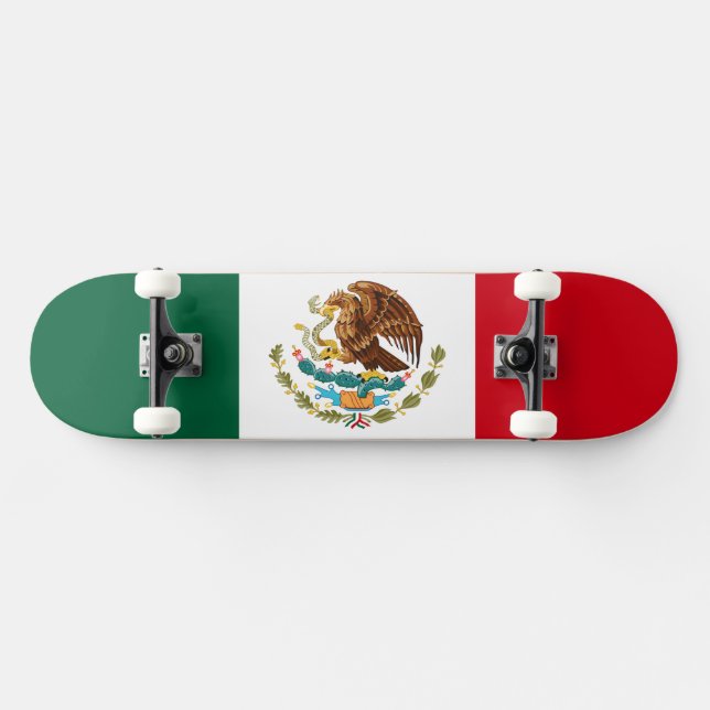 Mexican Flag Skateboard (Horz)