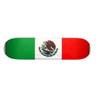 Mexican flag skateboard deck