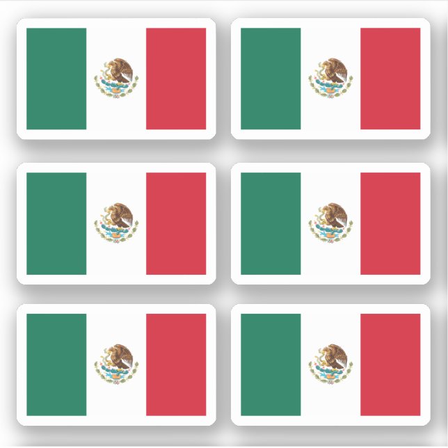 Mexican flag sticker (Front)