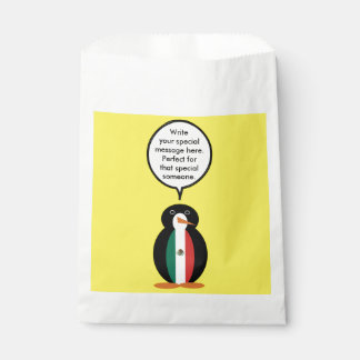 Mexican Flag Talking Ms. Penguin Favor Bag