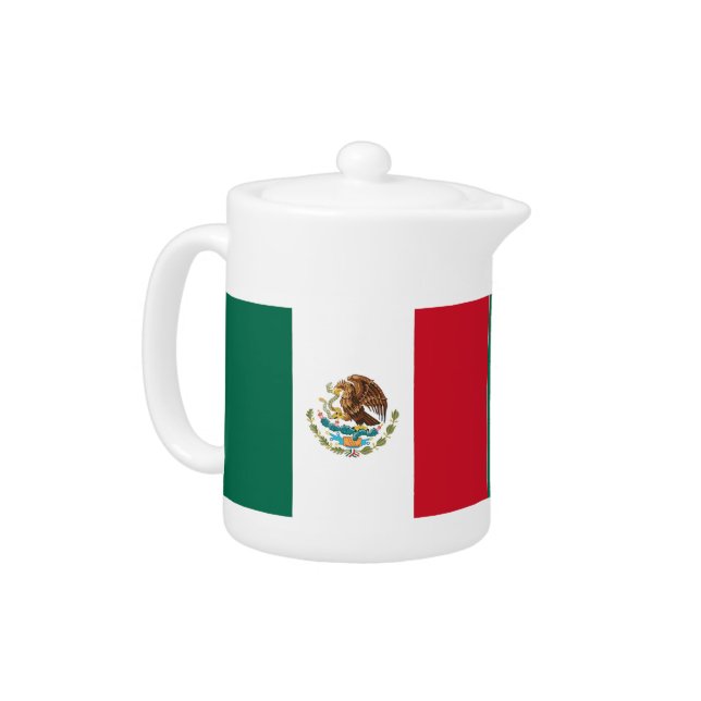 Mexican Flag Teapot (Left)