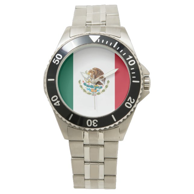 Mexican Flag Watch (Stainless) (Front)