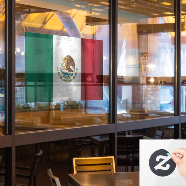 Mexican Flag Window Cling (Restaurant Window)