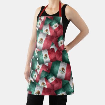 Mexican Flags Pattern Apron by gravityx9 at Zazzle